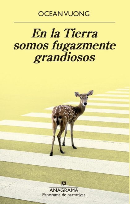 Portada de En la tierra somos fugazmente grandiosos, de Ocean Vuong